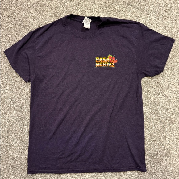 Other - Casa Montez TShirt  Mens Large purple Replacement Employee Work Uniform Workwear